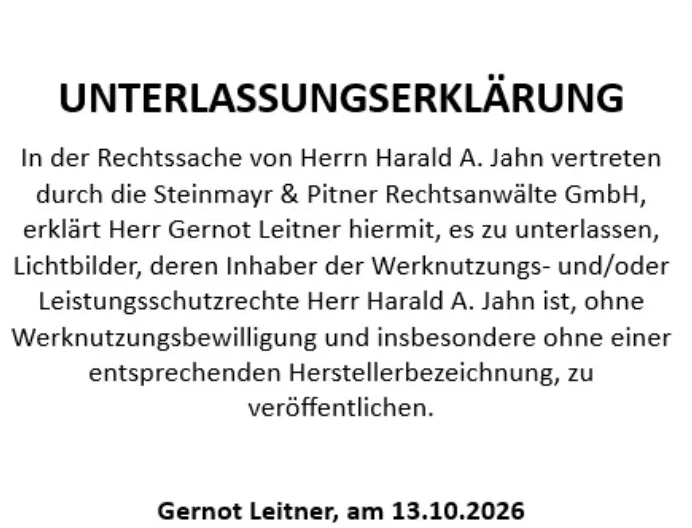 unterlassung